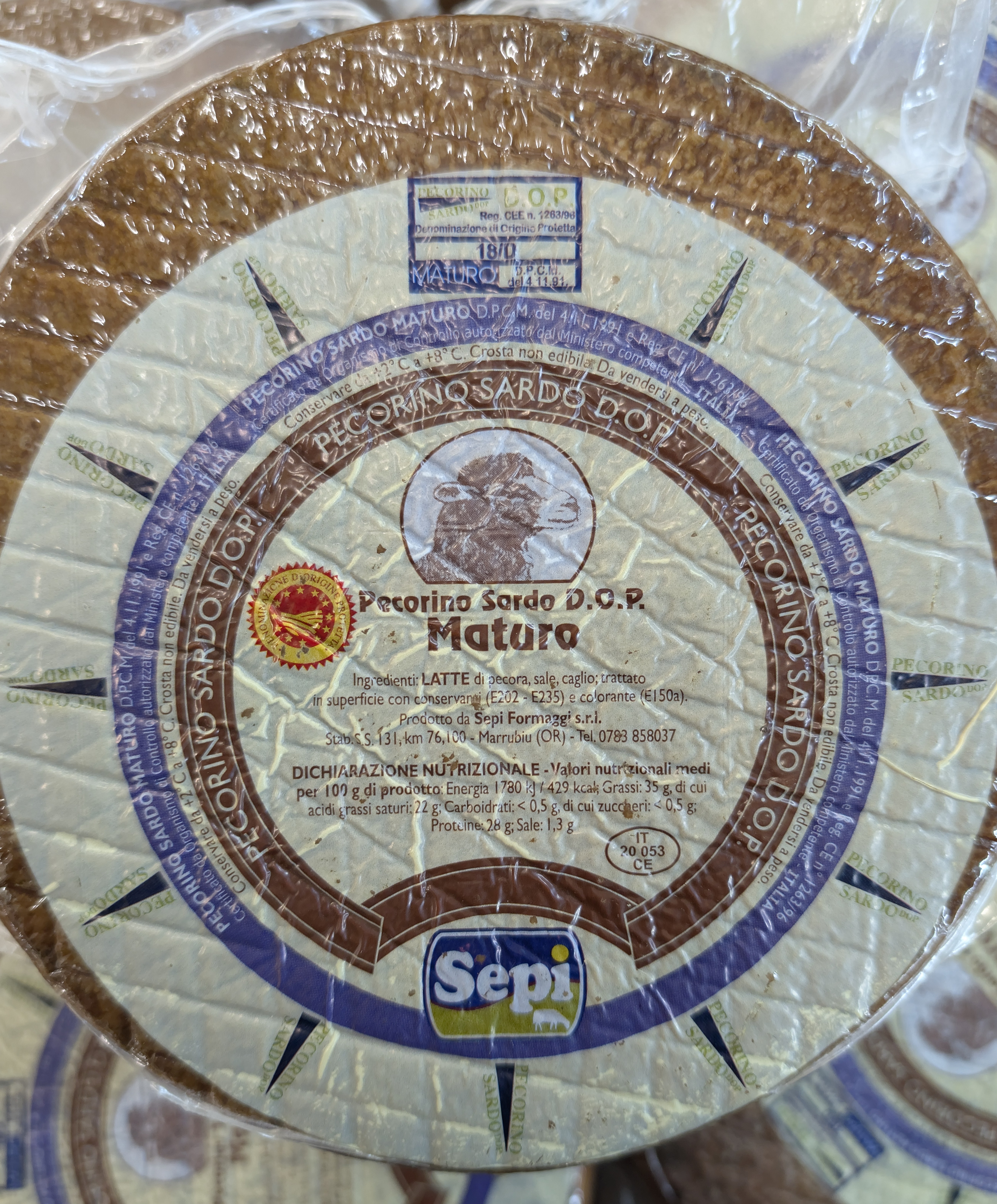 Pecorino de Sardaigne AOP 12 mois